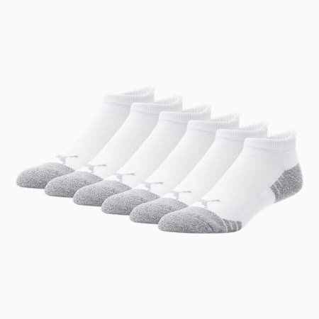Half-Terry Low Cut Men's Socks [3 Pairs], WHITE / MULTI, small
